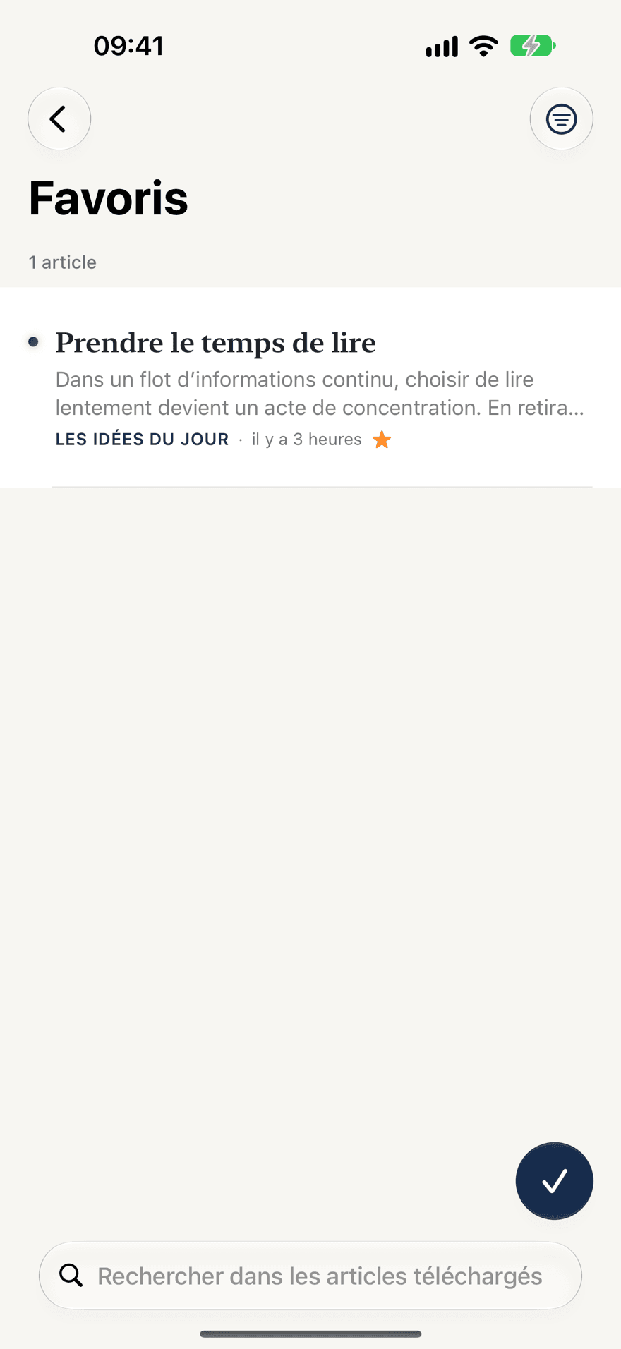 Hors ligne — iPhone