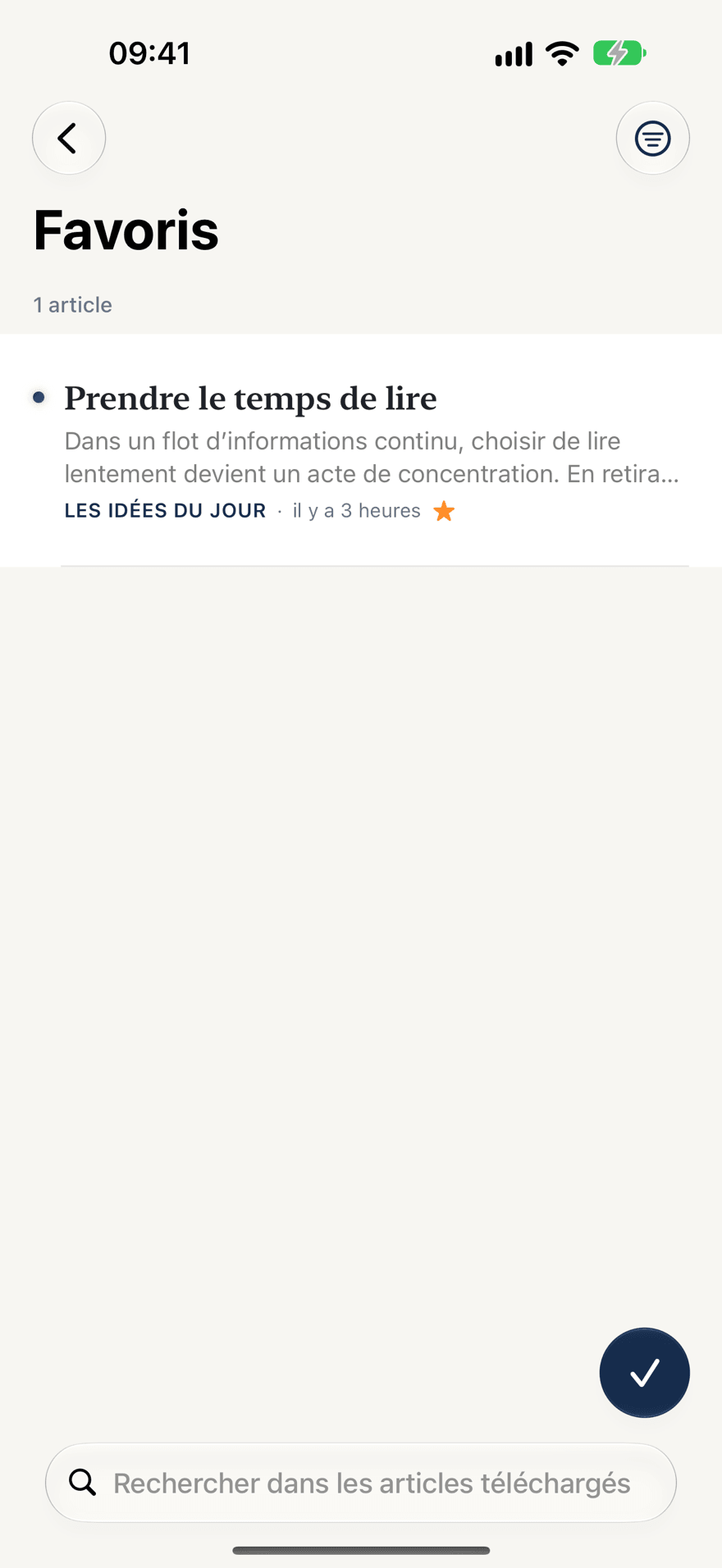 Hors ligne — iPhone